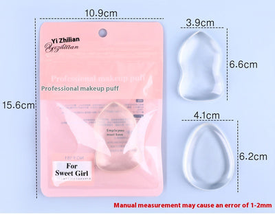 Esponja de Silicona Gota de Agua Transparente para Maquillaje - Image 9
