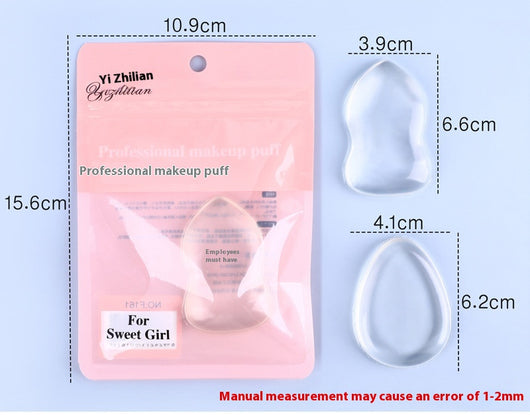 Esponja de Silicona Gota de Agua Transparente para Maquillaje - Image 9