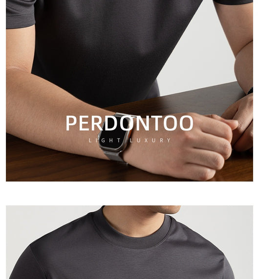 Camiseta de Algodón Mercerizado Tratado con Amoníaco Líquido para Hombre - Image 22