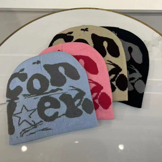 Gorro Tejido Reversible Doble Cara con Patrón Jacquard de Lana - Image 17