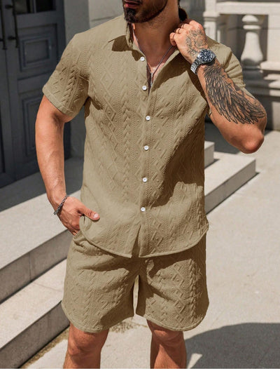 Camisa Casual Suelta de Manga Corta para Hombre - Image 18