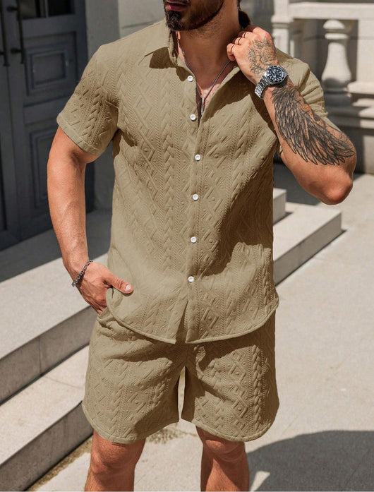 Camisa Casual Suelta de Manga Corta para Hombre - Image 18