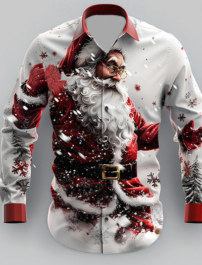 Camisa Estampada 3D con Diseño de Personalidad para Hombre - Image 18