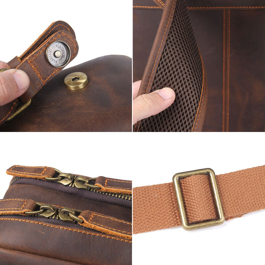 Mochila de Viaje en Cuero Genuino Premium para Hombre - Image 13