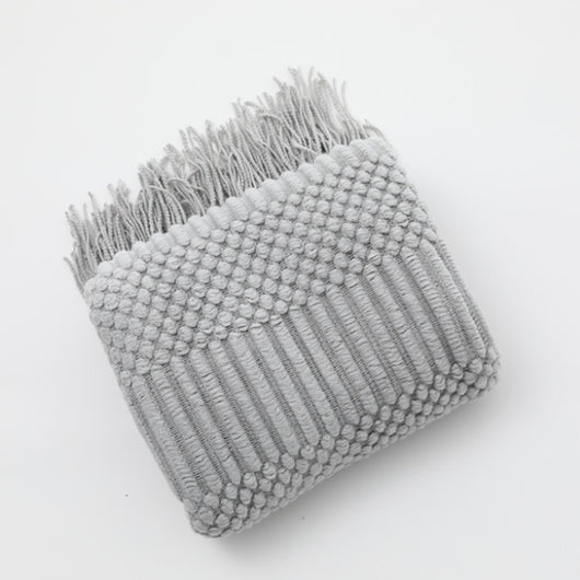 Manta Sofá Cama de Cachemira Suave con Borlas Decorativas - Image 14