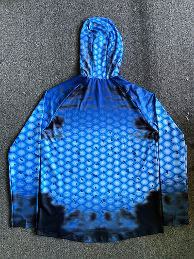 Camisa de Pesca UPF 50 Anti UV con Protección Facial para Hombre - Image 4