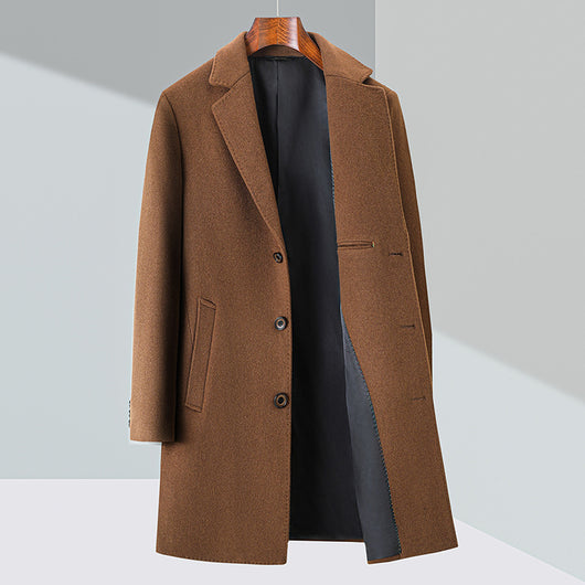Abrigo Tipo Trinchera de Lana para Hombre - Estilo Ejecutivo - Image 8