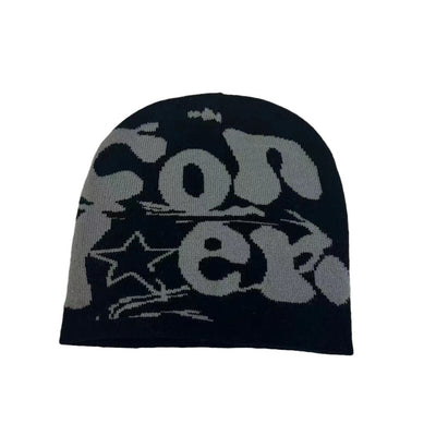 Gorro Tejido Reversible Doble Cara con Patrón Jacquard de Lana - Image 5