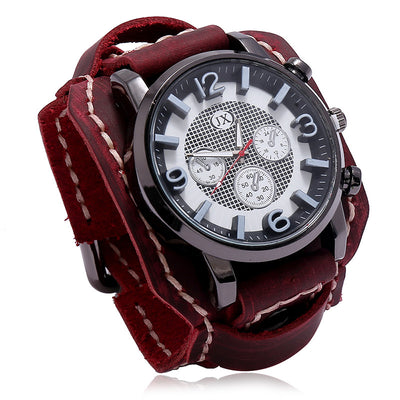 Pulsera de Cuero para Hombre Estilo Vintage Desgastado - Image 4