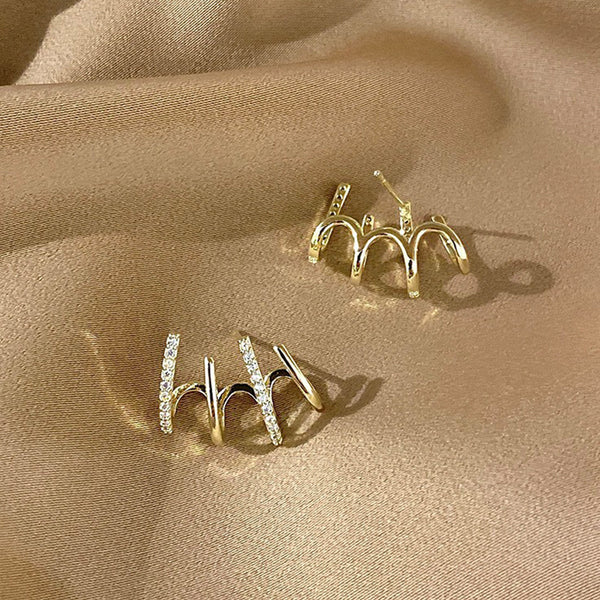 Aretes Clásicos de Zirconia y Plata S925