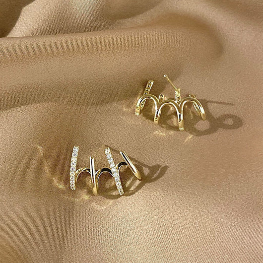 Aretes Clásicos de Zirconia y Plata S925 - Image 2