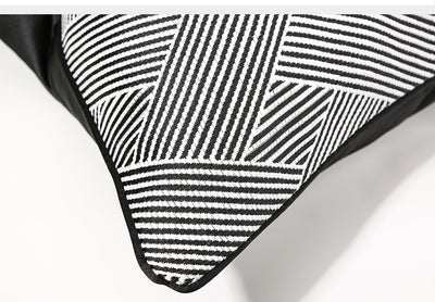Funda de Almohada Rayas Blancas y Negras para Dormitorio y Sala - Image 10
