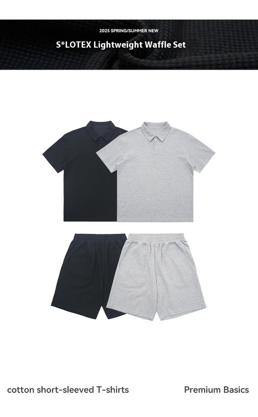 Conjunto Polo y Shorts de Lujo Ligero con Tecnología Absorbente de Humedad - Image 18