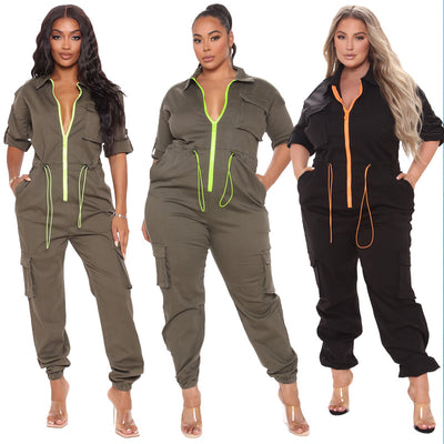 Jumpsuit Tallas Grandes con Cintura Ajustable y Mangas Largas - Image 18