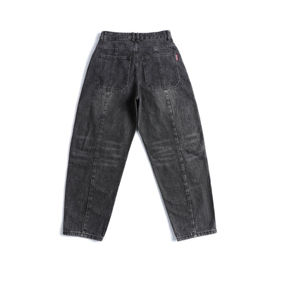 Jeans Vintage Deconstruido con Parches Pesados Lavado Retro - Image 4
