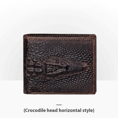 Cartera de Cuero Artesanal Grabada Retro para Hombre - Image 17