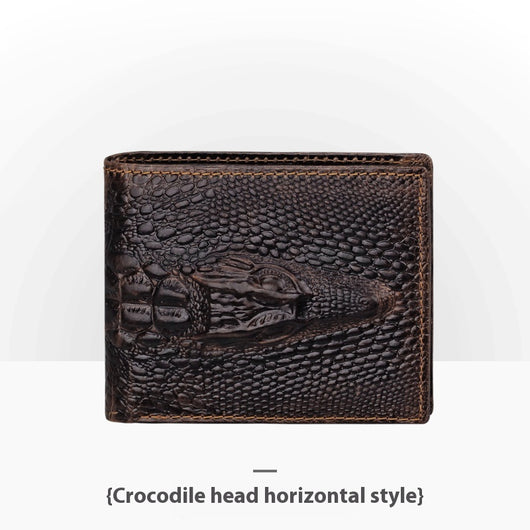 Cartera de Cuero Artesanal Grabada Retro para Hombre - Image 17