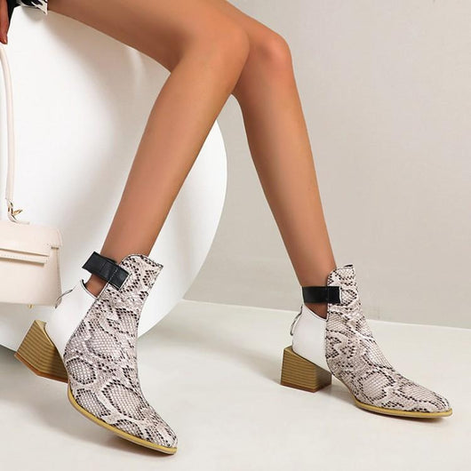 Botas Martín Mujer Estilo Británico Talla Grande Tacón Grueso - Image 9