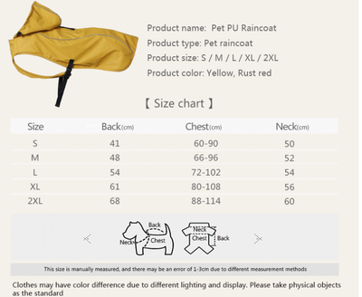 Impermeable para Mascotas Talla Mediana y Grande - Portátil y Universal - Image 6