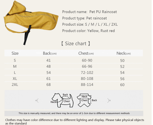 Impermeable para Mascotas Talla Mediana y Grande - Portátil y Universal - Image 6