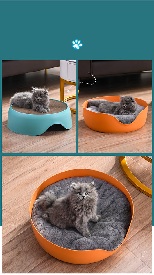 Nido Felino 2 en 1: Cama y Rascador para Gatos - Image 12