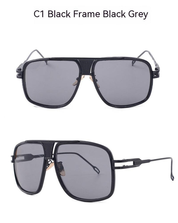 Gafas de Sol Vintage Unisex con Armazón Grande y Degradado de Color - Image 2