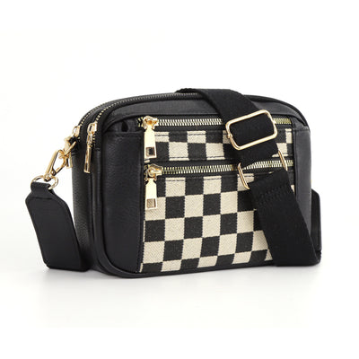 Bolsa Crossbody Multiusos con Diseño Vaca y Cierre de Cremallera - Image 5