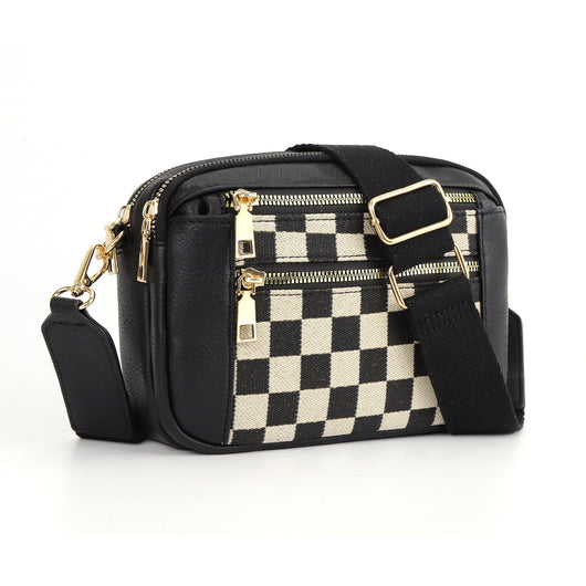 Bolsa Crossbody Multiusos con Diseño Vaca y Cierre de Cremallera - Image 5