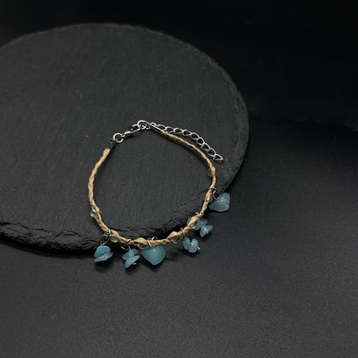 Pulsera Tejida en Rafia con Piedra Natural - Image 17