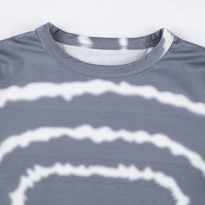 Blusa Estampada con Personalidad - Cuello Redondo Ajustado - Image 4