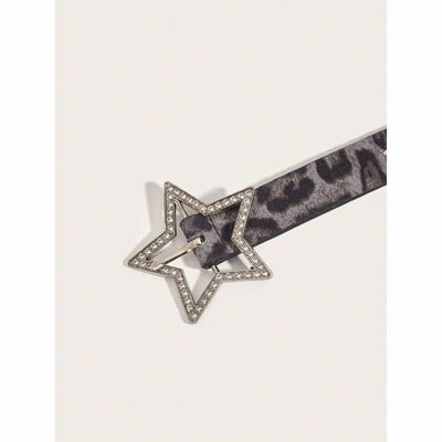 Cinturón de Cuero PU para Mujer con Remaches Estrella y Ojales Metálicos - Image 2