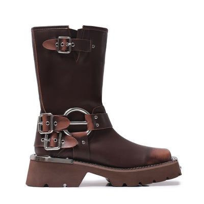 Botas Vaqueras Marrones con Tacón Elevador - Estilo Western Versátil - Image 6