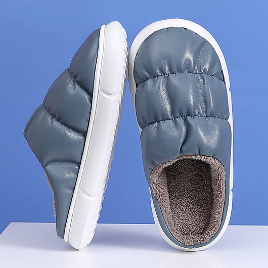 Pantuflas Térmicas para Pareja con Suela Gruesa y Felpa Suave - Image 3
