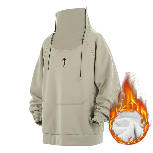 Suéter Cuello Alto Funcional Hip Hop para Hombre - Otoño e Invierno - Image 9