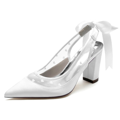 Zapatos de Tacón Cuadrado con Punta Afilada y Cristales Brillantes - Image 58