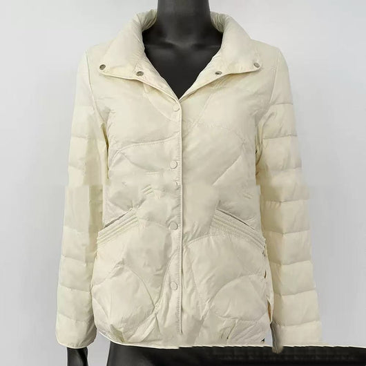 Chaqueta Térmica Acolchada Retro con Cuello Alto Ligera - Image 13