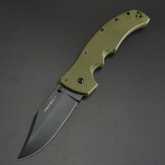 Cuchillo Plegable de Acero Inoxidable para Supervivencia y Aventura - Image 2