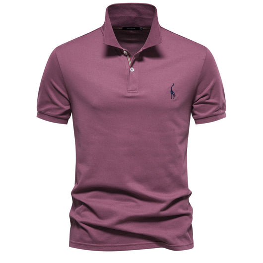 Polo Clásico para Hombre con Bordado de Venado - Diseño Básico Manga Corta - Image 5