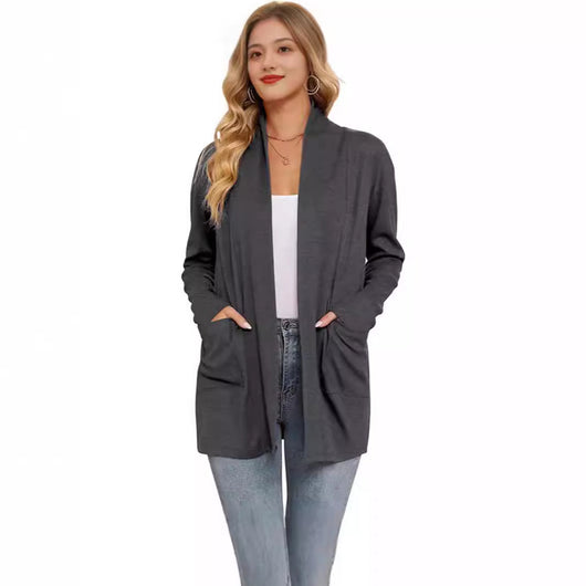 Cardigan Suelto Casual para Mujer con Bolsillos - Image 5