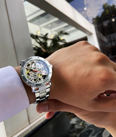 Reloj Mecánico Automático Transparente para Hombre - Diseño Moderno Resistente al Agua - Image 10