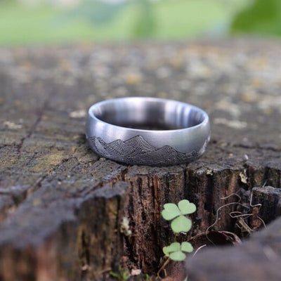 Anillo de Aleación Vintage Distressed Edgy para Hombre - Image 7