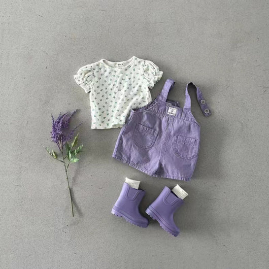 Shorts Vaquero con Tirantes para Niños y Niñas - Image 8