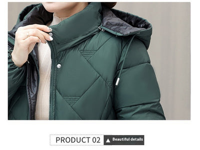 Abrigo de Algodón Grueso Cálido Talla Grande Holgado para Invierno - Image 28