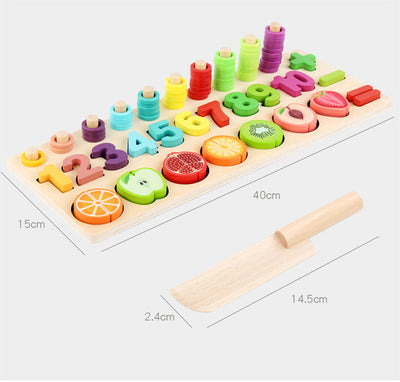 Tablero Educativo de Frutas con Bloques de Construcción Logarítmica - Image 12