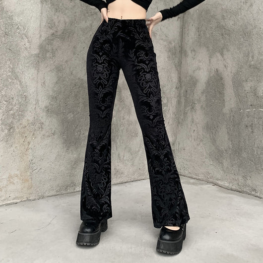 Pantalones Anchos de Ante Repujado para Estudiante - Image 9