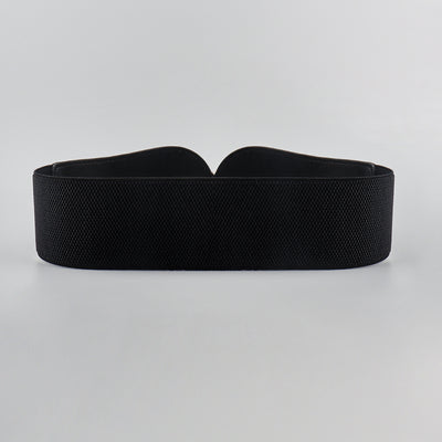 Cinturón Elástico PU Otoño Invierno para Mujer - Café y Negro Elegante - Image 5