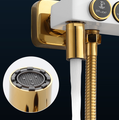 Sistema de Ducha Cromado Dorado con Rociador Bidet - Image 16