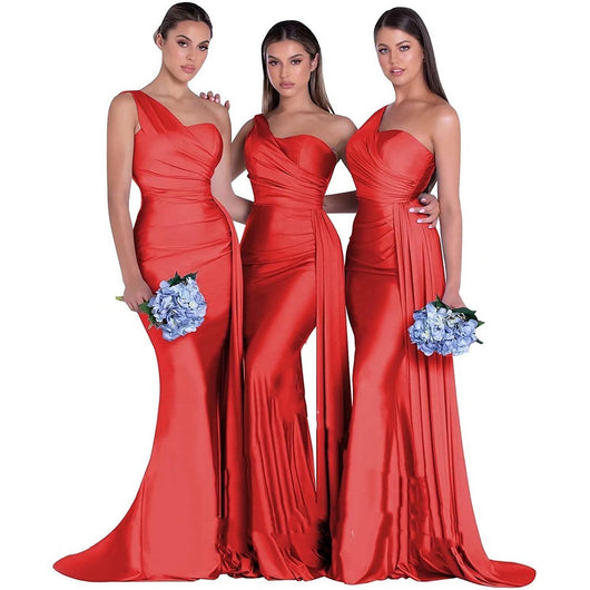 Vestido de Novia Elegante Monohombro para Tallas Grandes - Diseño Sirena - Image 4