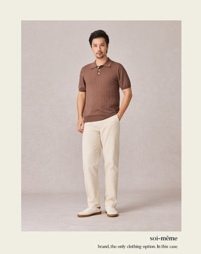 Polo Tejido Elástico Manga Corta para Hombre - Image 17