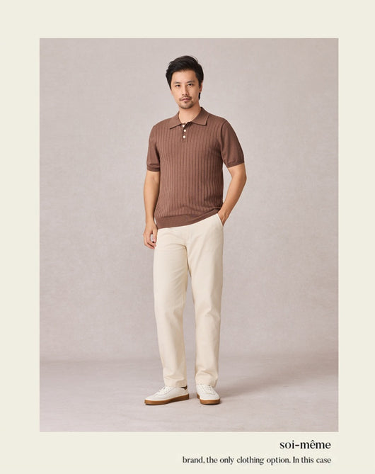 Polo Tejido Elástico Manga Corta para Hombre - Image 17